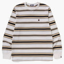 Bape One Point Stripe L/s Tee White
