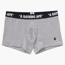 Bape One Point Trunks Gray