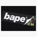 Bape Smooth Logo Relaxed Fit Hoodie Black