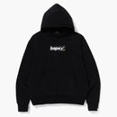 Bape Smooth Logo Relaxed Fit Hoodie Black