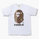 Bape Snake by Bathing Ape Tee White Beige