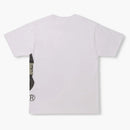 BAPE Snow Pattern Side Side Big Ape Head Tee White/Black