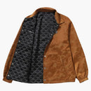 Bape Solid Camo Jacquard Nylon Reversible Coach Jacket Beige