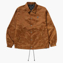 Bape Solid Camo Jacquard Nylon Reversible Coach Jacket Beige