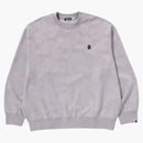 Bape Solid Camo Jacquard One Point Relax Fit Crewneck Sweatshirt Gray