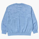 Bape Solid Camo Jacquard One Point Relax Fit Crewneck Sweatshirt Sax