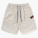 Bape stripe work shorts marfil