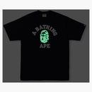 Bape text code camo college tea black