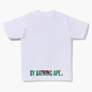 Bape Thermography Małpa twarz tee biała