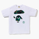 Bape Thermography Małpa twarz tee biała