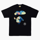 Bape Tie Dye Ape Face Té negro/Multi