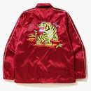 Bape Tiger Borded Coach Jacket Red