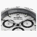 Bape Type 4 Bapex Watch Silver/White
