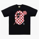 Bape Valentine Ape Head Tee Black