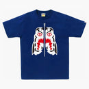 Bape White Tiger Tee Blue