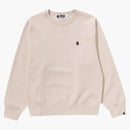 Bape Women's by Bathing Crewneck Sweatshirt Beige