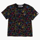 Bape Women's Neon Camo One Point Mini Tea Multi