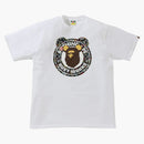 Bape X Bearbrick Camo Bear Busy Works Tea White Black