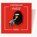 BAPE X Coca Cola Ape Head Pintrill Pin Brown