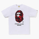 BAPE X CLAN FACE TEE WHITE