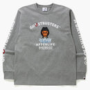 Bape x Ghostbusters baby milo l/s tè grigio