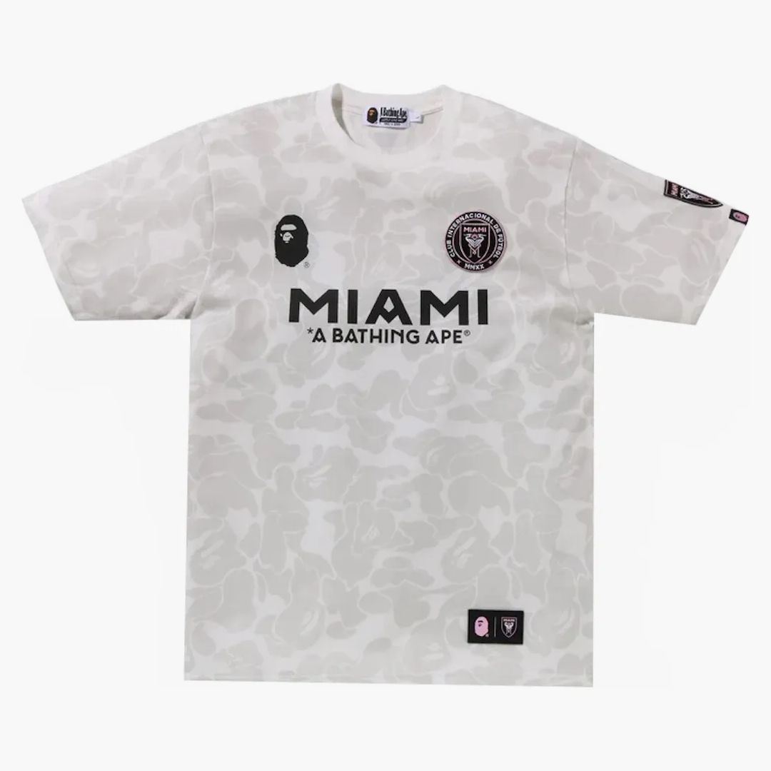 BAPE X inter Miami Cf Camo Tee White Acquista su Hypeneedz