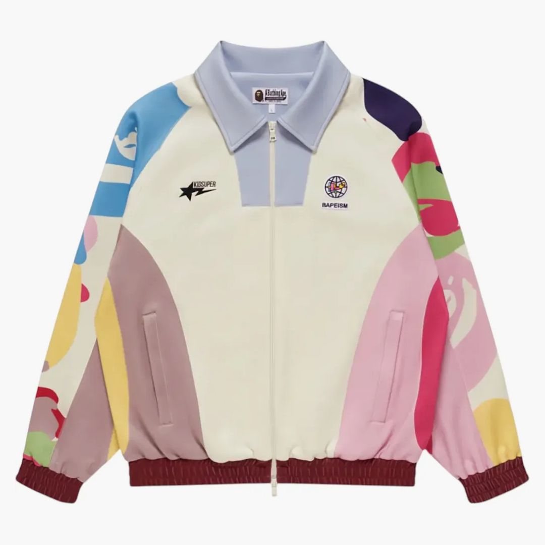 レディースウェア BAPE X KIDSUPER PATCHWORK TRACK JACKET Bape x Kidsuper Patchwork Jacket - Kup w Hypenedz