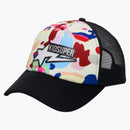 Bape X Kidsuper Sta Logo Rhinestone Trucker Cap Multicolor