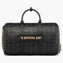 BAPE X MCM POTTOMAR LUNAR Año Nuevo Visetos Medium Weekender Bag Negro
