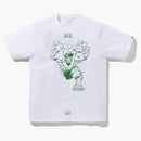 BAPE X Marvel Comics Hulk Camiseta White