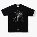 BAPE X Marvel Comics Rocket Raccoon Camiseta Negra