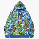 Bape X Monkey 47 Pullover Hoodie Blue