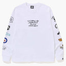 BAPE XOUNTO DI CONTORO L/S TEE BIANCO
