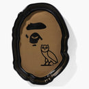 BAPE X OVO APE Cabeza de cenicero de cenicero de oro negro