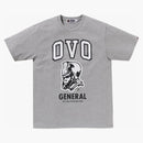 Bape X Ovo General Tee Grey