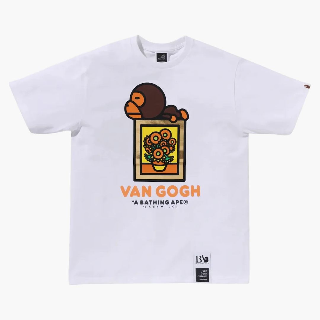 アイドル A BATHING APE x Van Gogh Museum Baby Tee Muzeum Bape x van Gogh - Kup w Hypenegan
