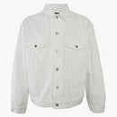Balenciaga Chaqueta de mezclilla Backlogo White/Negro