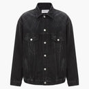 Balenciaga Cities Paris Baqueta de mezclilla grande Fit Negro/Blanco