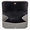 Balenciaga Glitter Cash Wallet Mini Grey