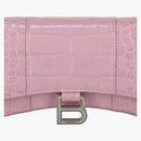 Billetera de reloj de arena de Balenciaga con cadena rosa