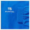 Balenciaga logo chaqueta de pista de nylon azul
