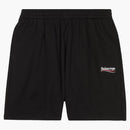 Balenciaga politisk kampanj stor passform svettshorts svart/vit