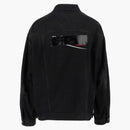Balenciaga Campaña Política Chaqueta de mezclilla de gran tamaño Negro