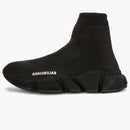 Balenciaga Speed Full Knit Black White logo