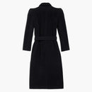 Balenciaga Women's Round Shoulder Fitted Coat in Black Black