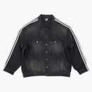Balenciaga x adidas chaqueta de gran tamaño negra