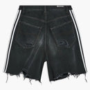 Balenciaga x adidas unisex denim sangos pantalones cortos negros