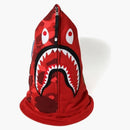 BAPE Color Camo Shark Face Mask Red