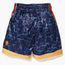 Bape X Mitchell & Ness Warriors ABC Basketball Authentic Shorts Navy