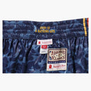 Bape X Mitchell & Ness Warriors ABC Basketball Authentic Shorts Navy